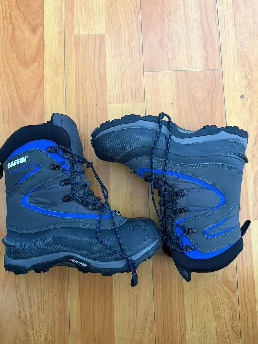 Baffin Men's Yoho-M Insulated Synthetic Boots, Black/Blue, Size 7 US